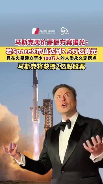 马斯克年薪万亿 但实际收入：0