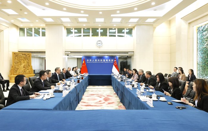 商务部部长王文涛会见美国嘉吉公司董事会主席兼首席执行官尚博远